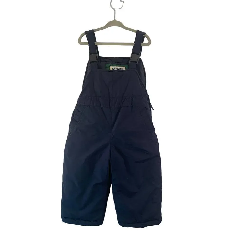 OSHKOSH B’GOSH Unisex Kids Navy Snow/Ski Bib Overalls / Size: 2T